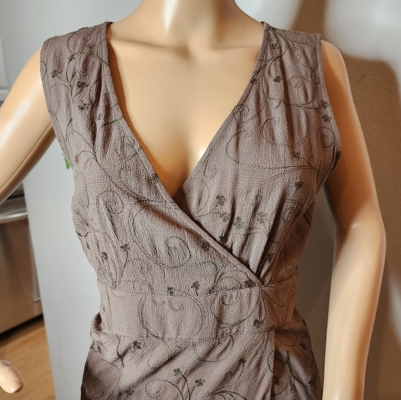 J. Jill embroidered brown sleeveless tunic/dress. Size 12 - Picture 13 of 16